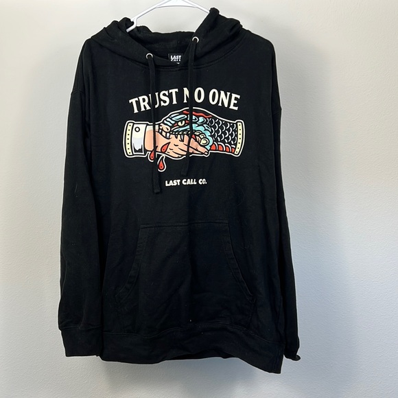 last call co Other - LAST CALL CO. Trust no one hoodie sz L